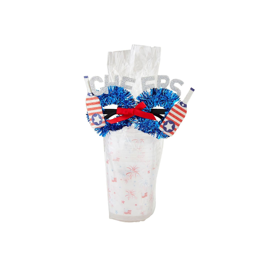 AMERICA INSPIRED PARTY CUP & PARTY GLASSES SET