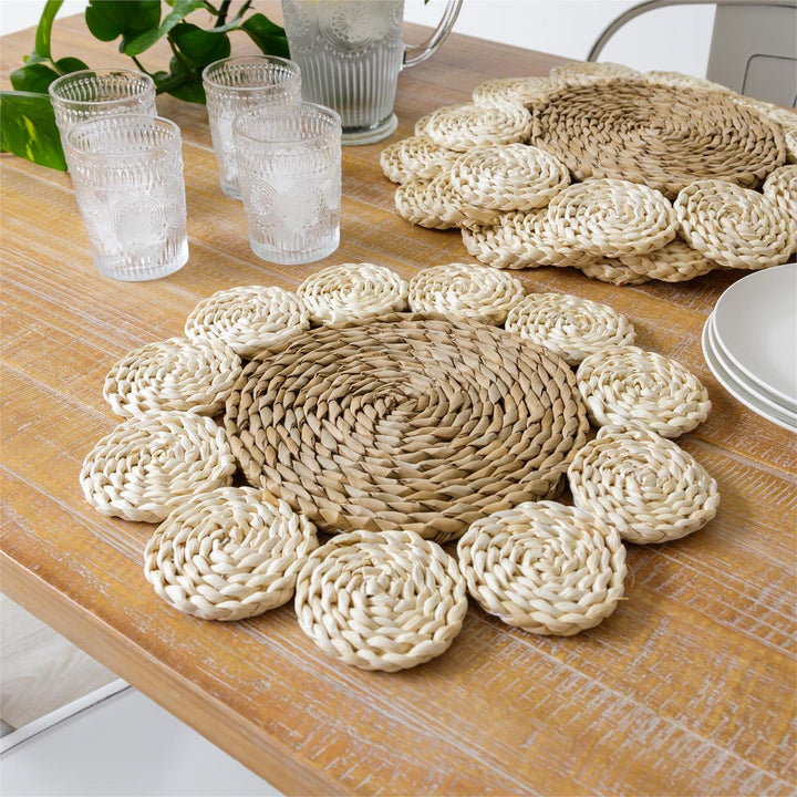 BRAIDED NATURAL STRAW PLACEMAT