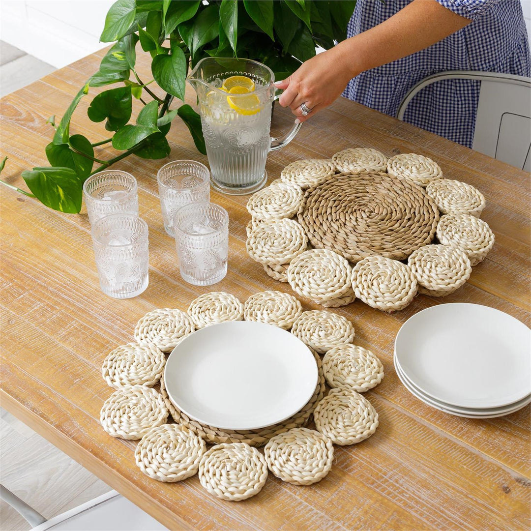 BRAIDED NATURAL STRAW PLACEMAT