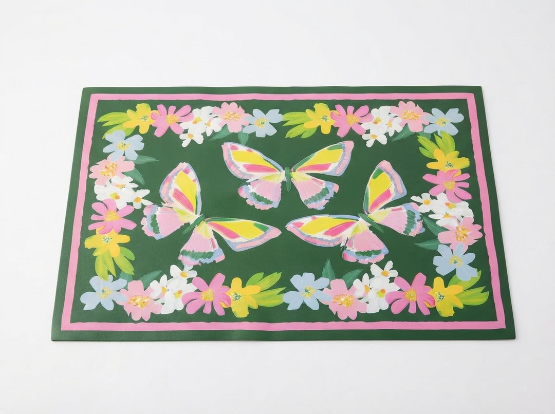 GARDEN PARTY VINYL FLOOR MAT