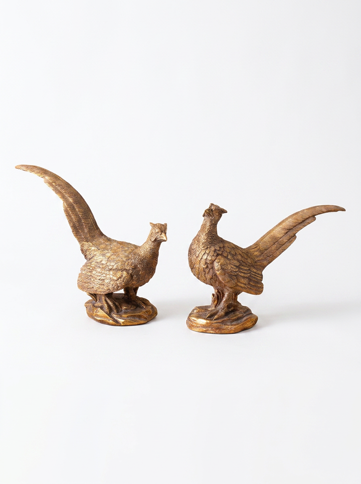 GOLD PHEASANT FIGURINE
