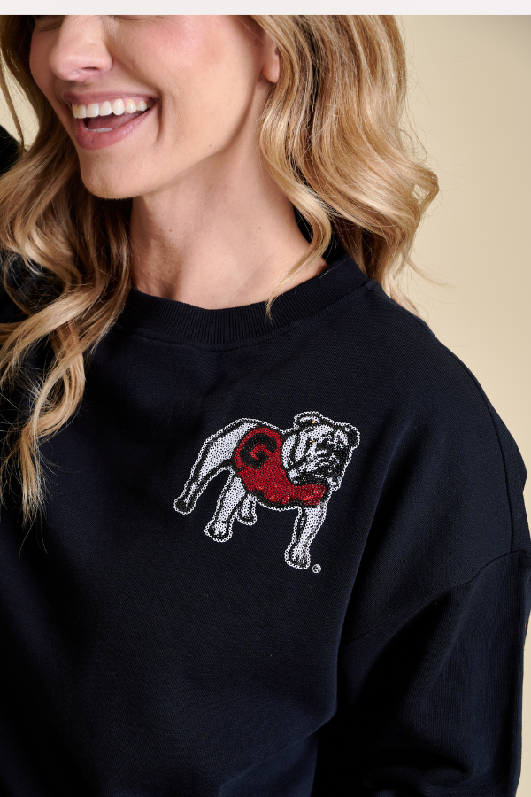 THE SEQUIN BOXY SWEATSHIRT | GEORGIA