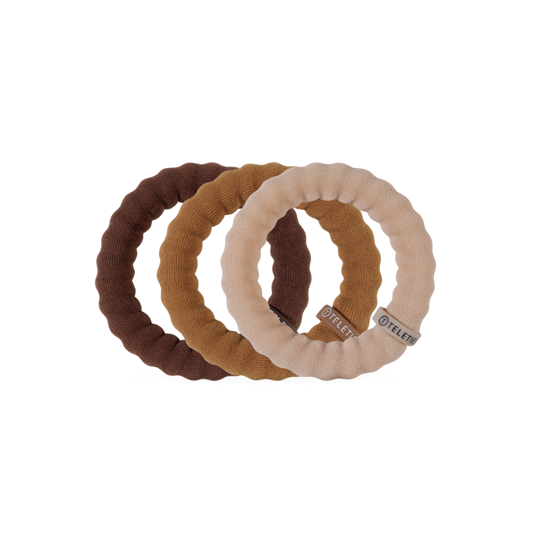 TELETIES NYLON HAIR TIES ESPRESSO YOURSELF