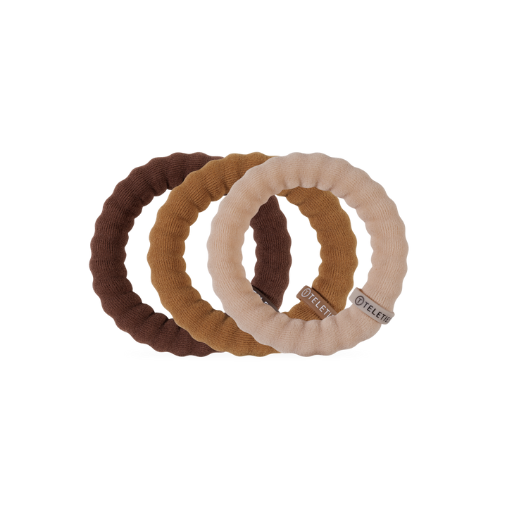 TELETIES NYLON HAIR TIES ESPRESSO YOURSELF