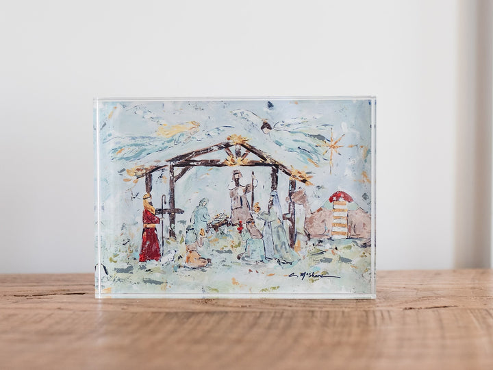 NATIVITY ACRYLIC BLOCK