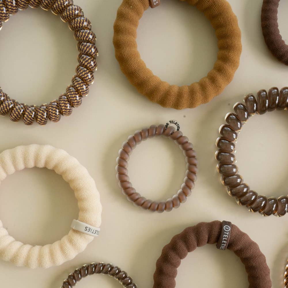 TELETIES NYLON HAIR TIES ESPRESSO YOURSELF