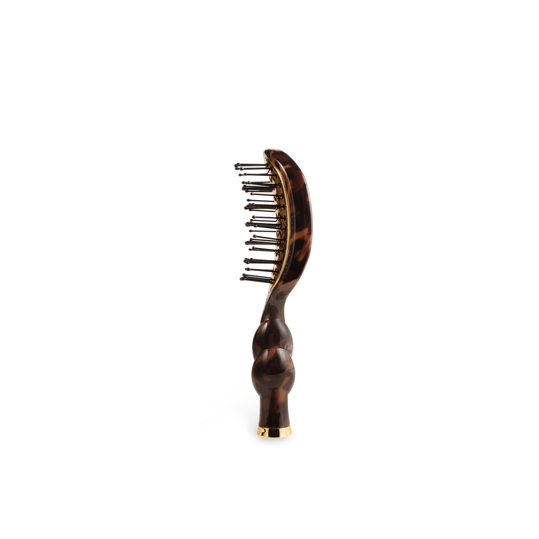 TORTOISE MINI VENTED HAIR BRUSH
