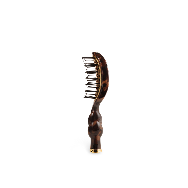 TORTOISE MINI VENTED HAIR BRUSH