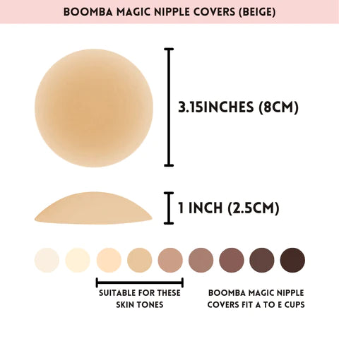 BEIGE MAGIC NIPPLE COVERS