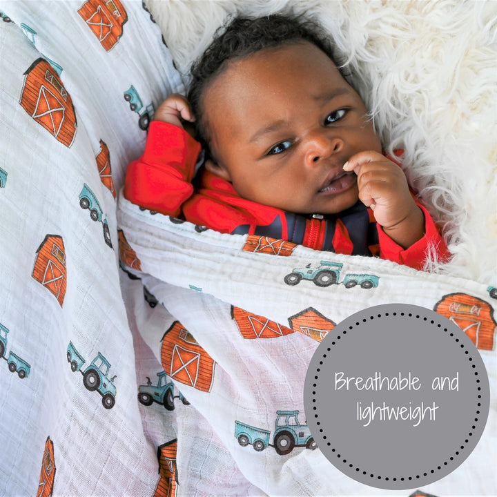 HOW WE ROLL SWADDLE BLANKET