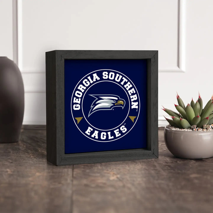 GSU CIRCLE LOGO FRAMED ART