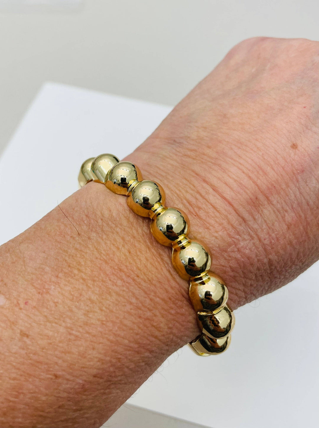 GOLD BUBBLE HINGED BRACELET