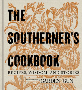 Book cover of 'The Southerner's Cookbook' with decorative text and illustrations.