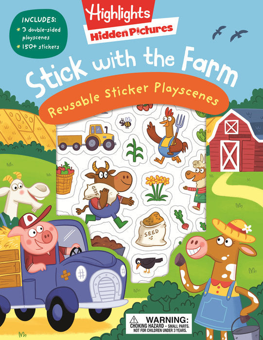 STICK WITH THE FARM REUSABLE STICKER PLAYSCENES