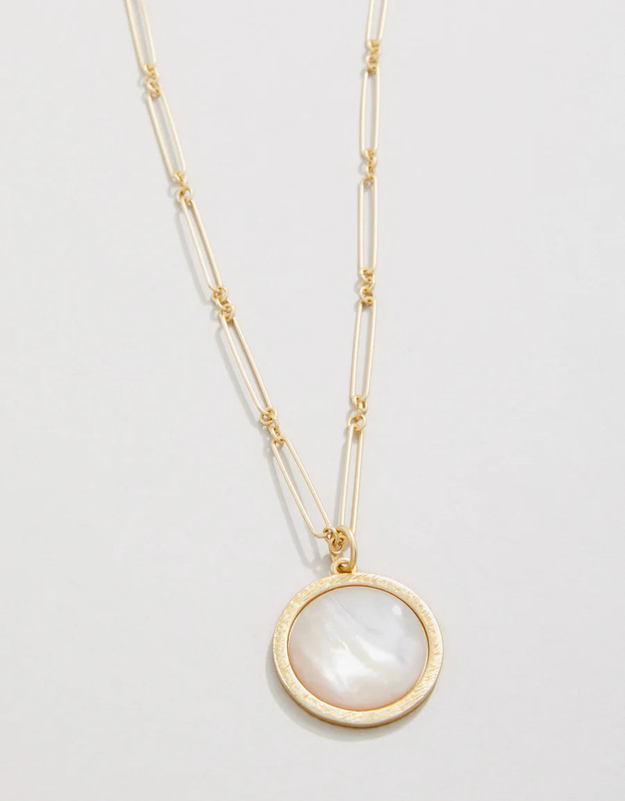 24" MOTHER-OF-PEARL FRANKLIN NECKLACE