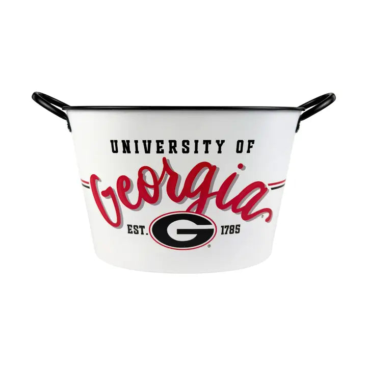 White container with 'University of Georgia' text and logo on a white background
