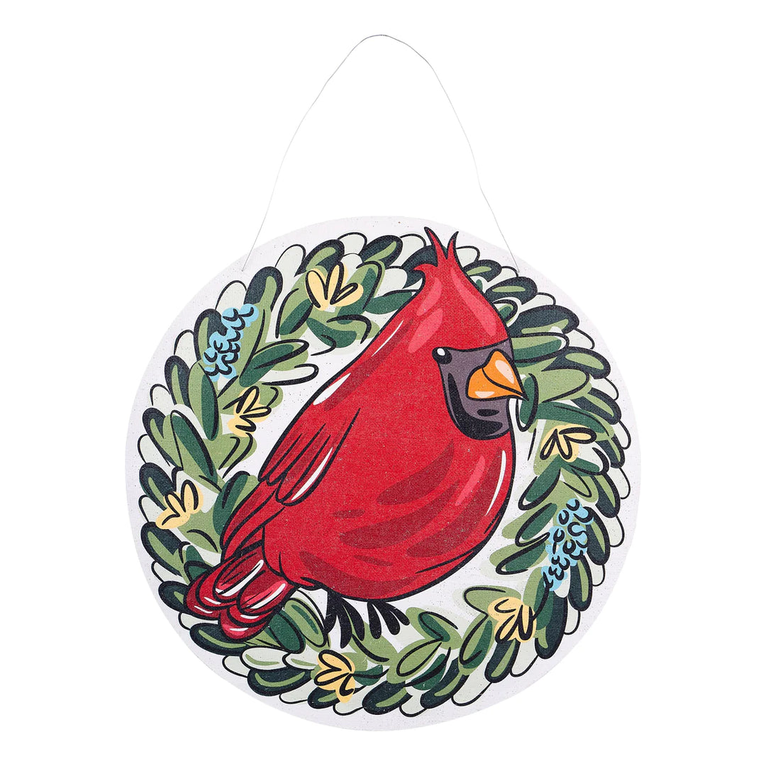 LEMON WREATH/RED BIRD WREATH REVERSIBLE BURLEE