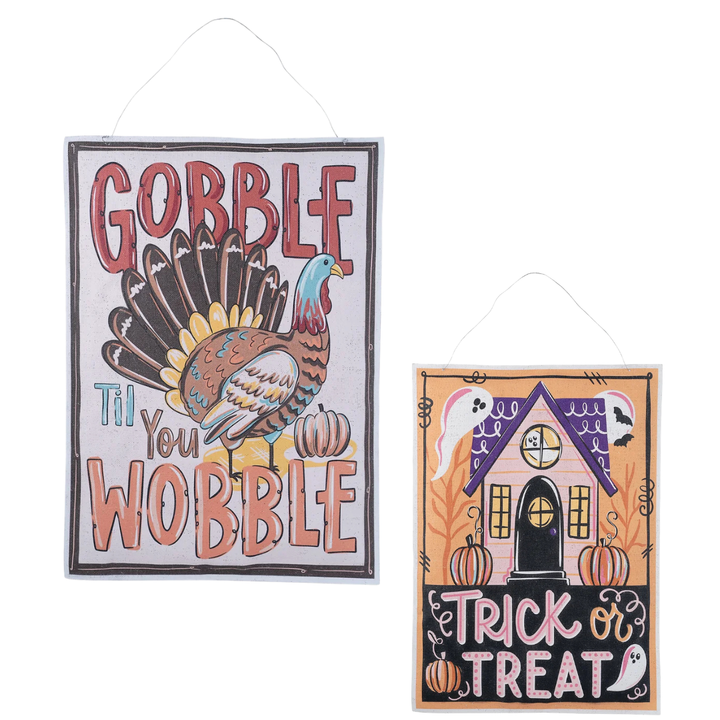 TRICK OR TREAT HOUSE/GOBBLE TIL YOU WOBBLE BURLEE