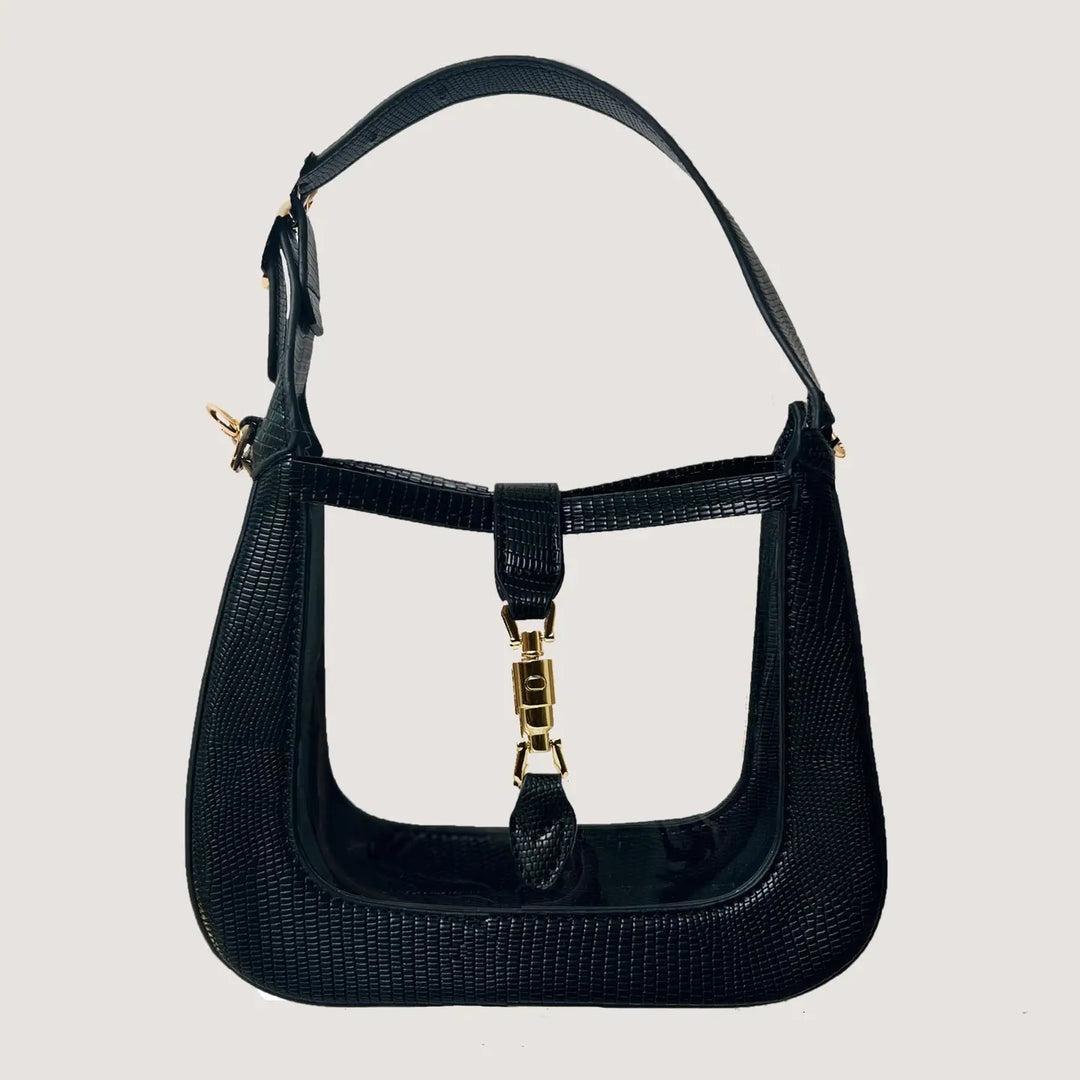 THE PAIGE CLEAR CROSSBODY - BLACK