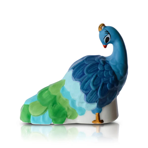 NORA FLEMING FANCY FEATHERS PEACOCK MINI
