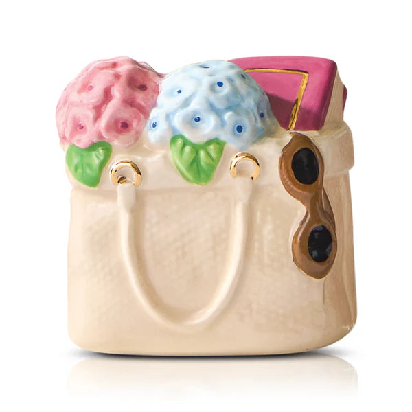 Nora Fleming Tote-Ally Cute Canvas Tote Mini ceramic mini attachment for giftable collectible mini | Walker Boutique