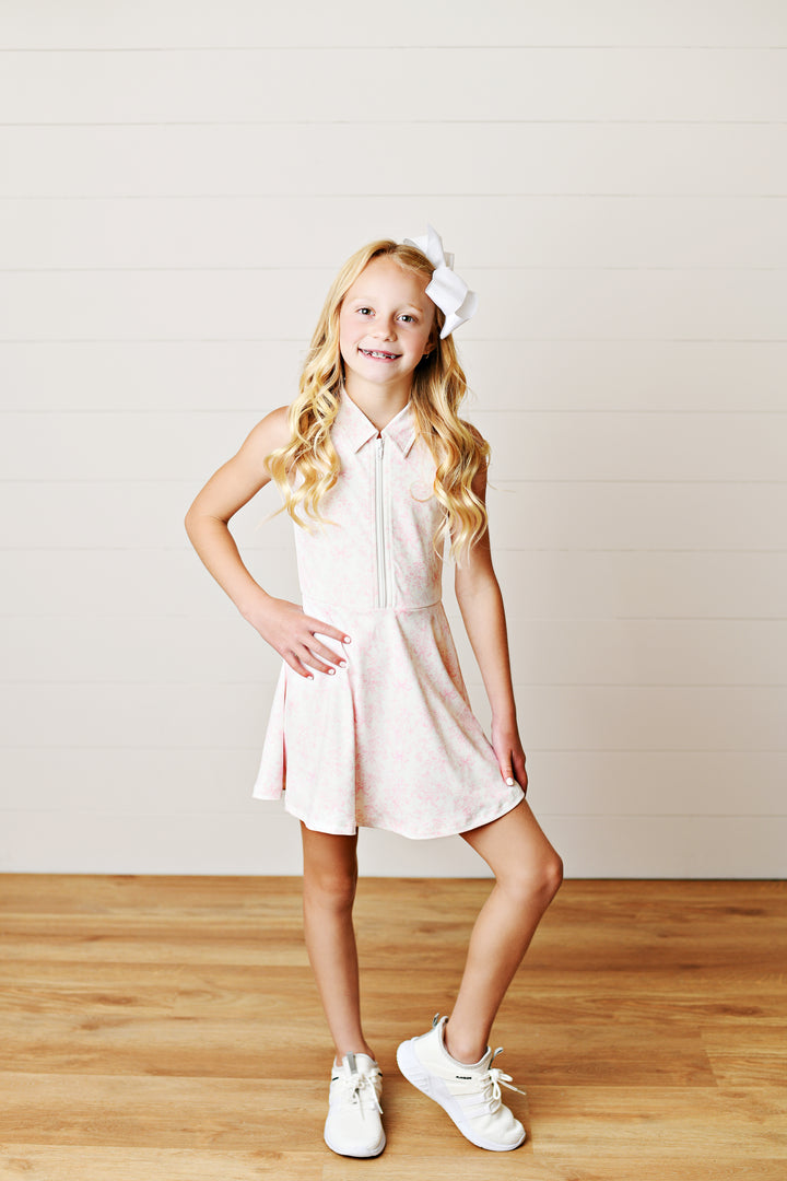 PINK TOILE TENNIS DRESS
