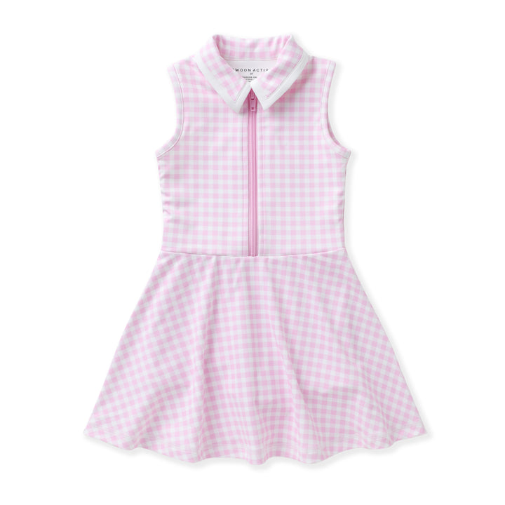 PINK GINGHAM TENNIS DRESS