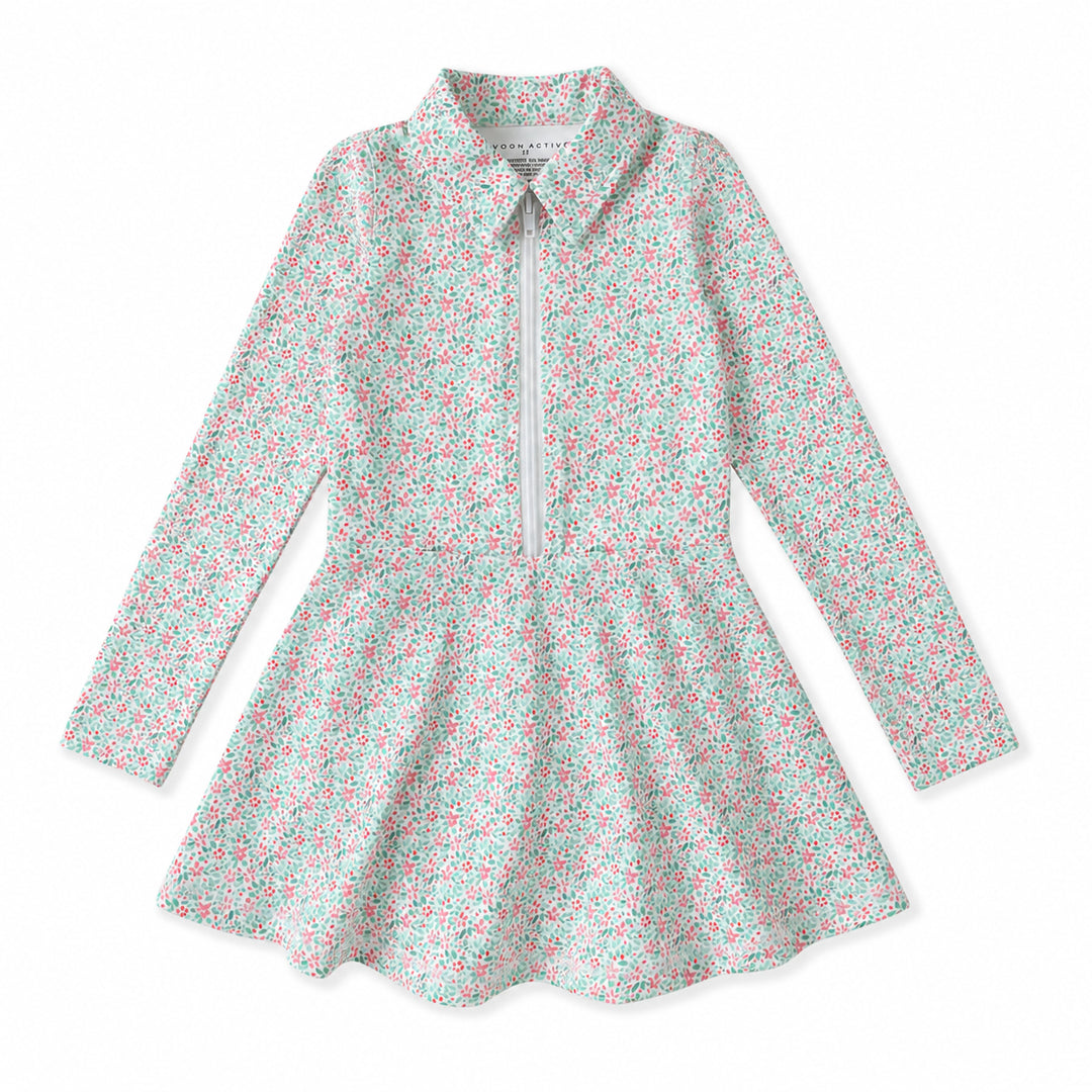 DITSY FLORAL LONG SLEEVE TENNIS DRESS