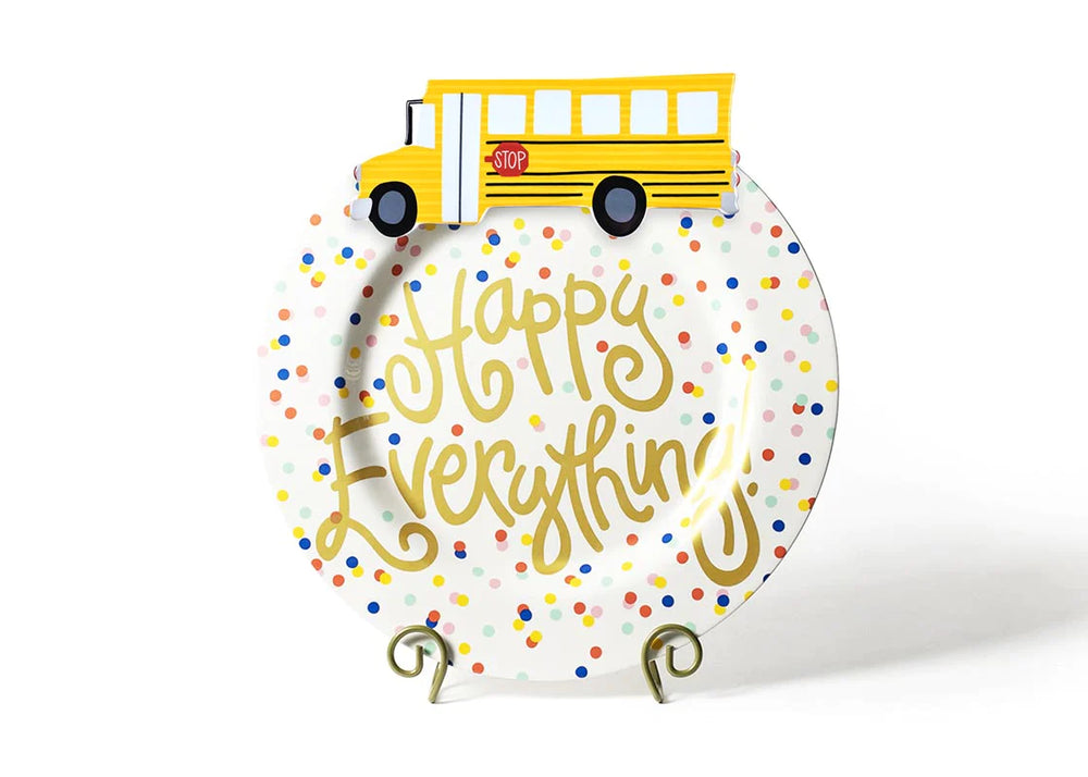 happy dot platter with school bus attachment