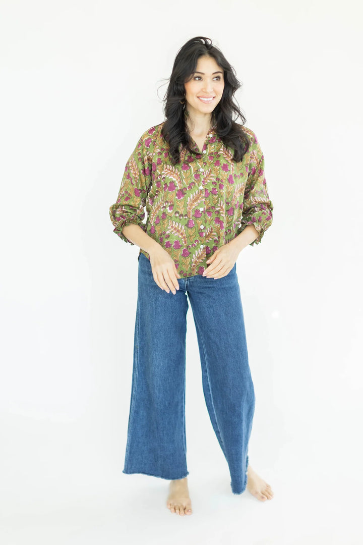 CLARA THE LABEL: SAGE BLOUSE | MEADOW