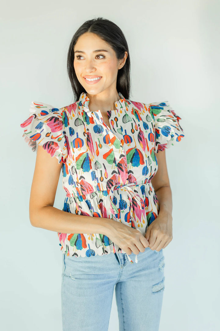 MARIE´: PERCY BLOUSE | WILDFLOWER