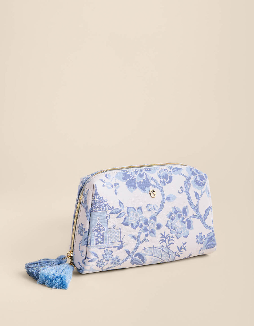 GARDEN TOILE COSMETIC POUCH
