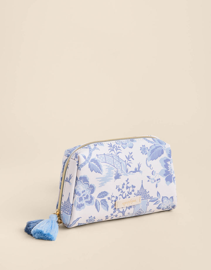 GARDEN TOILE COSMETIC POUCH