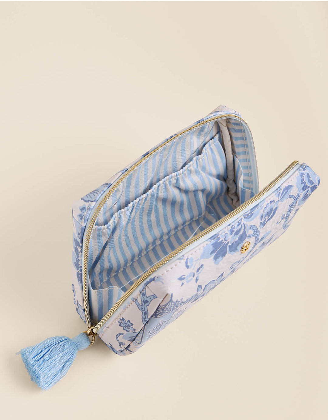 GARDEN TOILE COSMETIC POUCH