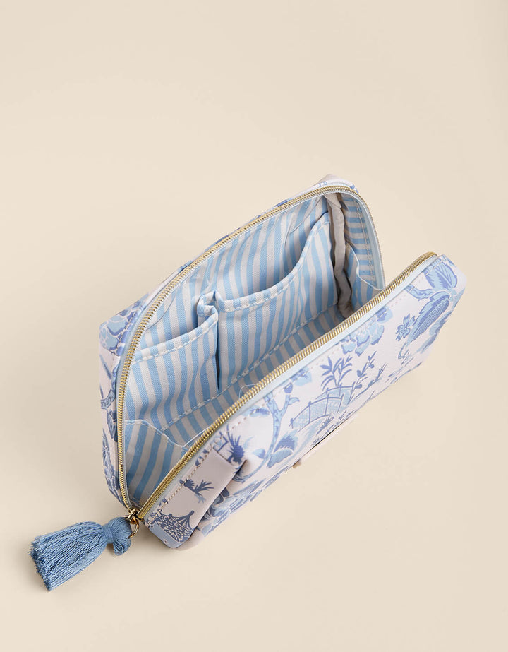 GARDEN TOILE COSMETIC POUCH