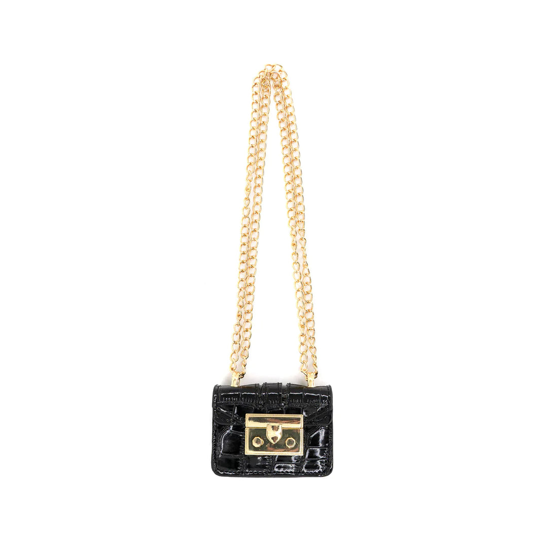 Prada Micro Cahier Bag in Black