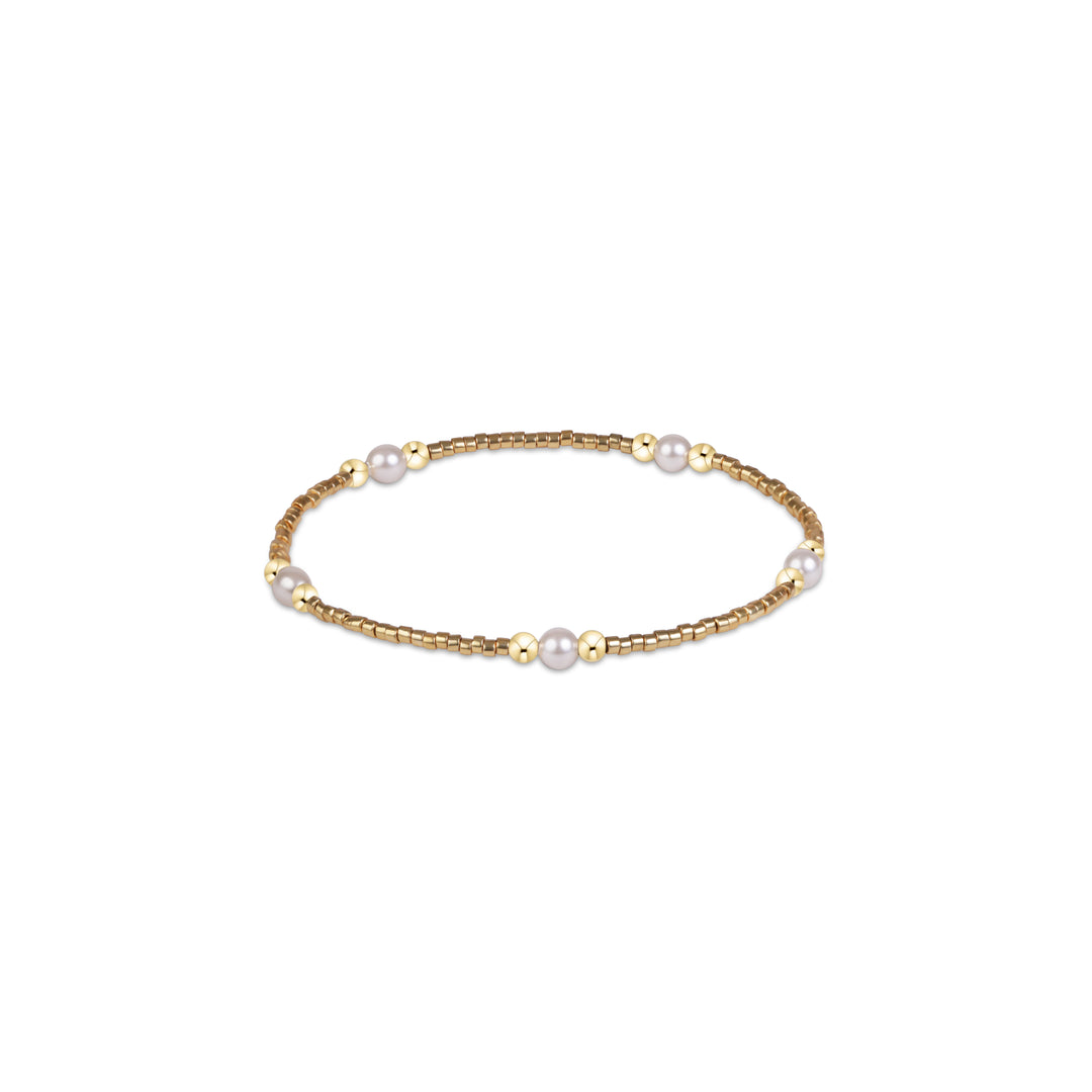GAMEDAY HOPE PURPOSE PEARL BRACELET - GOLD LUSTER