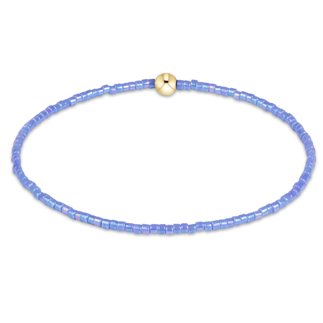 2mm seed beads and a 4mm, 14kt gold-filled bead