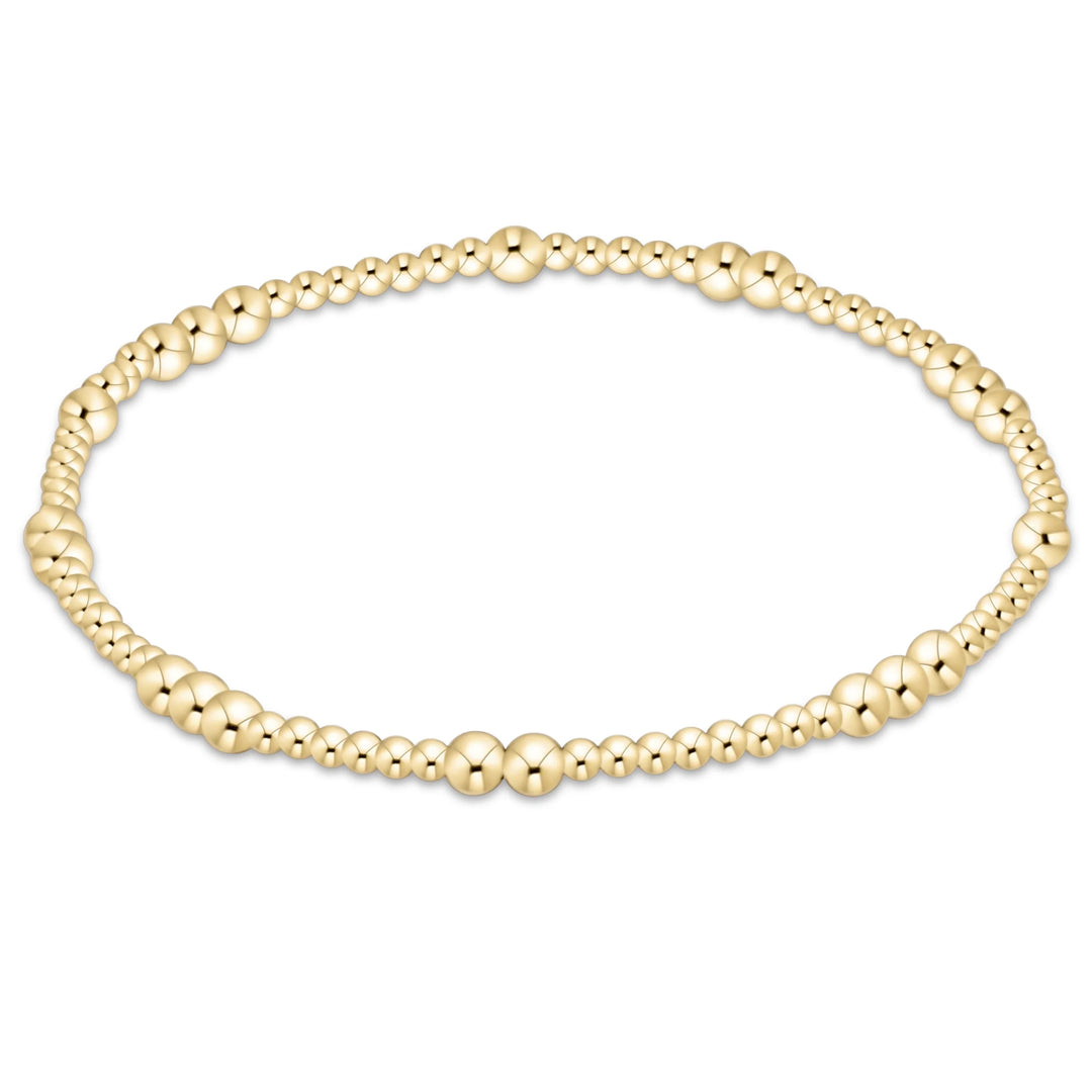 randomly mixed 2mm seed beads and 2mm, 14k gold-filled beads
