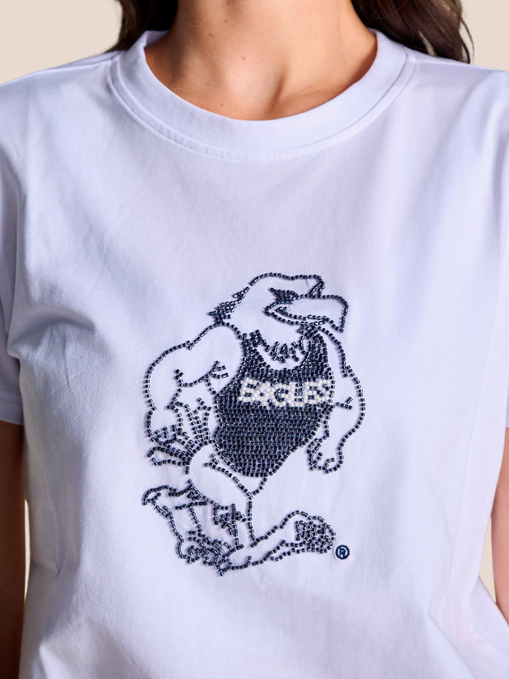 GEORGIA SOUTHERN MASCOT BEADED TEE