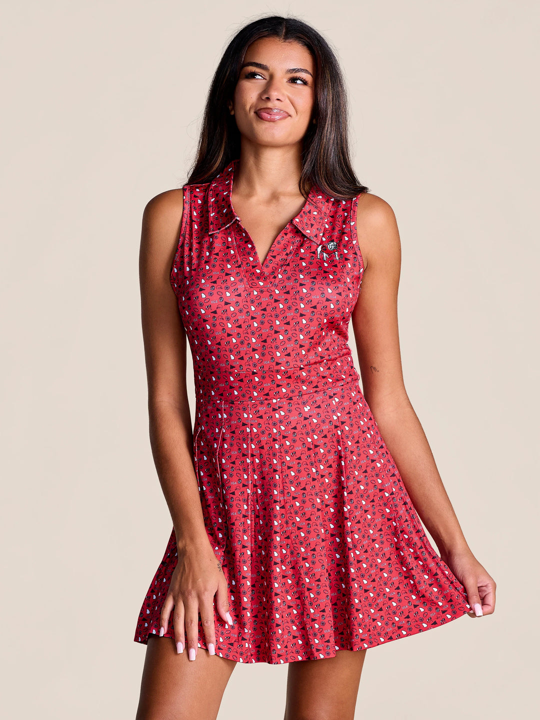 GEORGIA LEAGUE PLEATED TENNIS DRESS