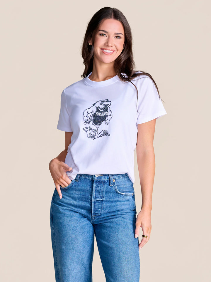 GEORGIA SOUTHERN MASCOT BEADED TEE