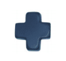 SIGNATURE CROSS SMALL GOLD PATTERN 2MM BEAD BRACELET - NAVY