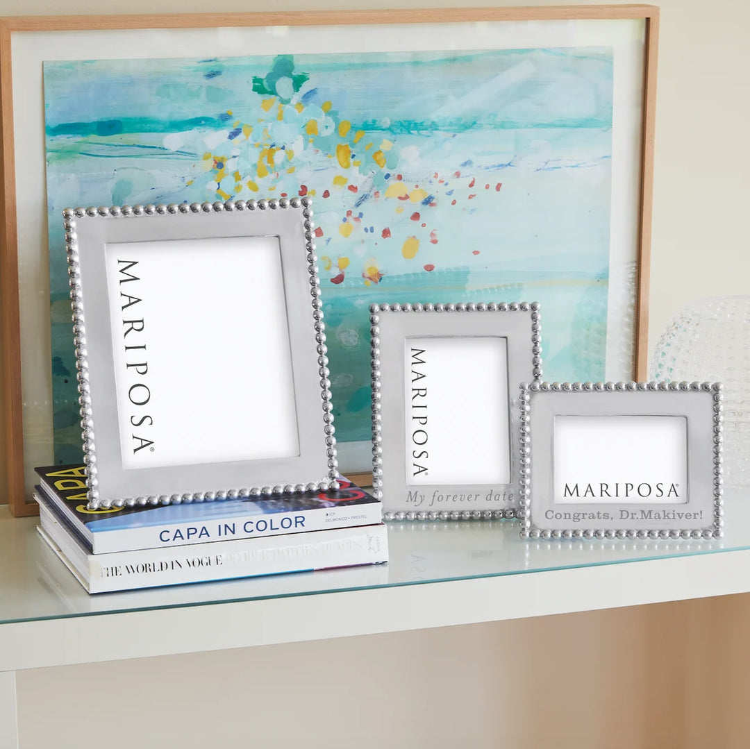 BEADED 4X6 ENGRAVABLE FRAME
