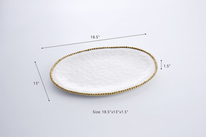 GOLDEN SALERNO LARGE OVAL PLATTER