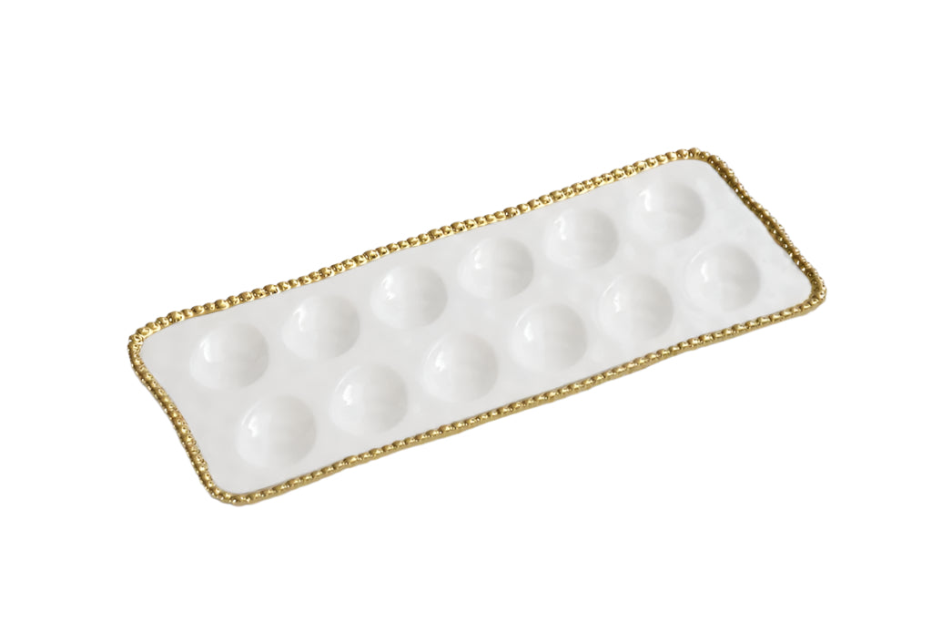 GOLDEN SALERNO RECTANGULAR DEVILED EGG TRAY