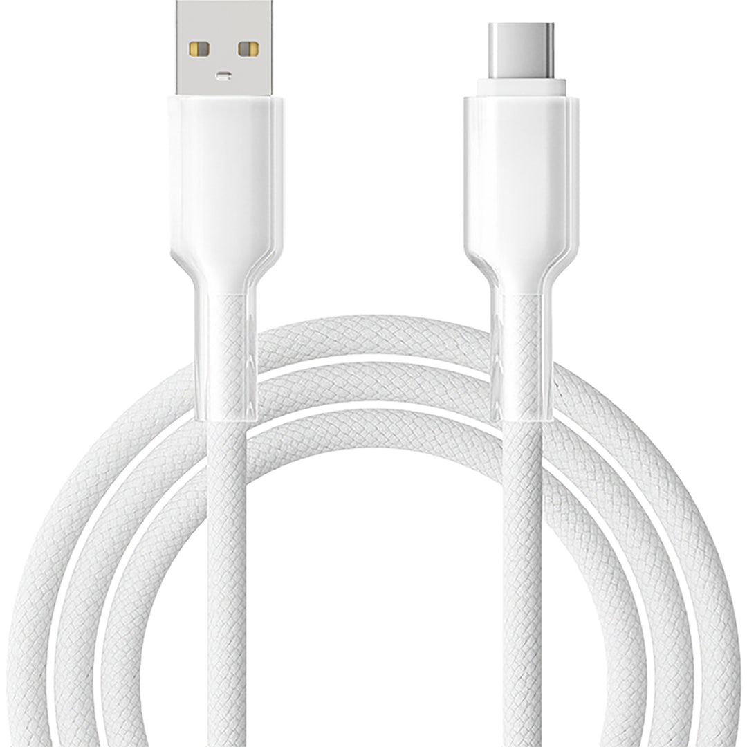 10FT WHITE USB-A TO USB-C 60W FAST CHARGING CABLE