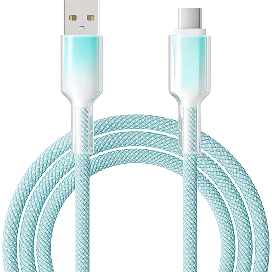 10FT BLUE USB-A TO USB-C 60W FAST CHARGING CABLE