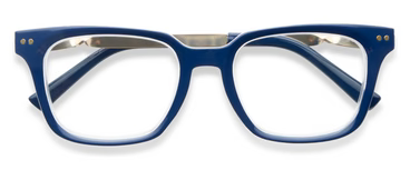 SIDEBAR - NAVY/ROSEMARY STRIPE INDIGO READING GLASSES