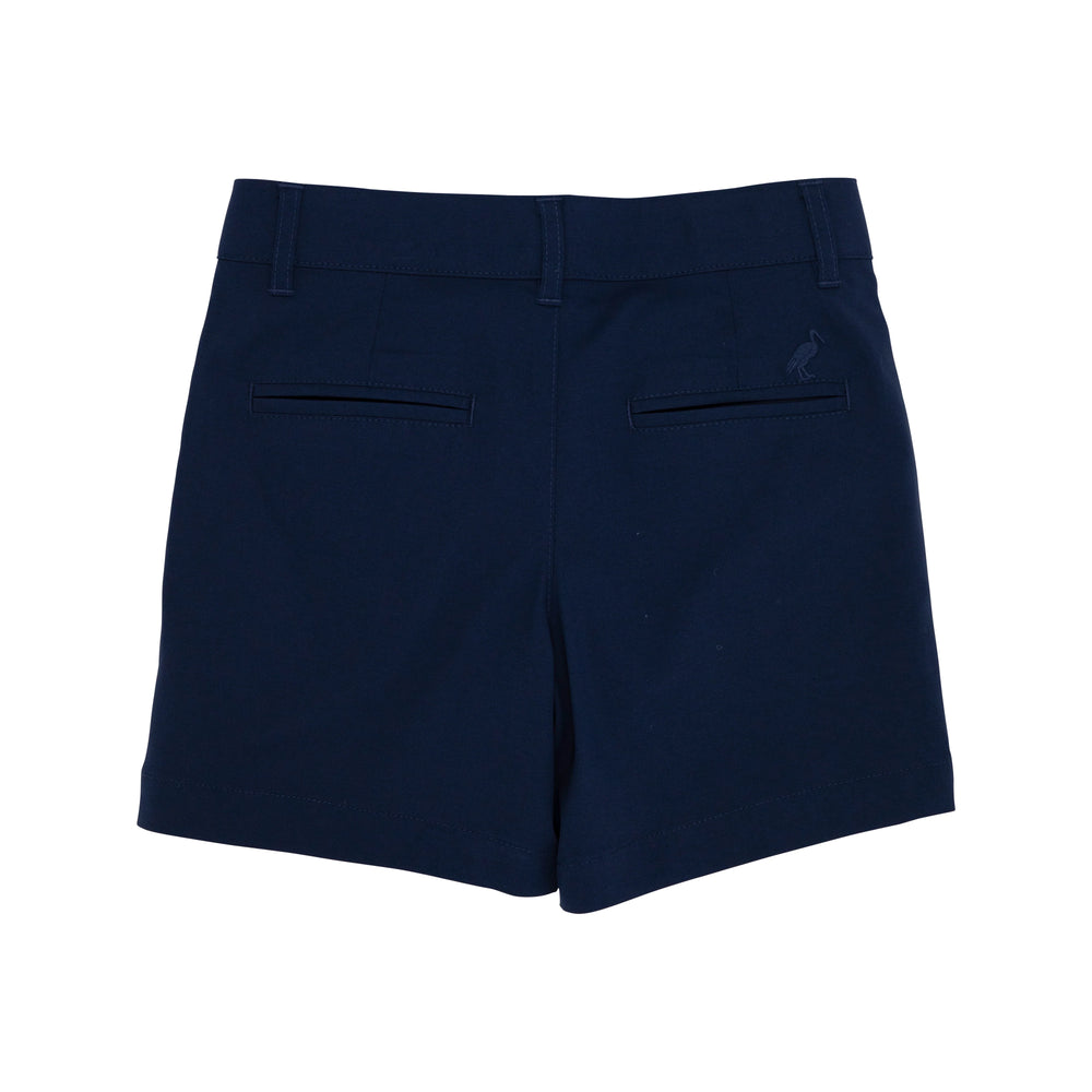 back of nantucket navy charlie chinos shorts from TBBC